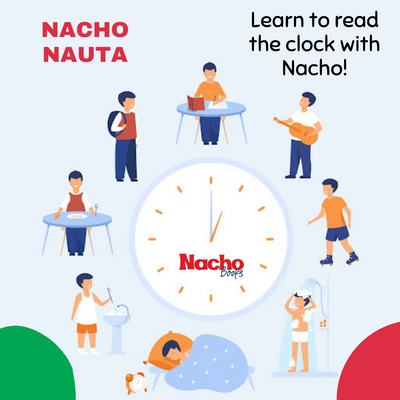 The clock with Nacho Pre jardin